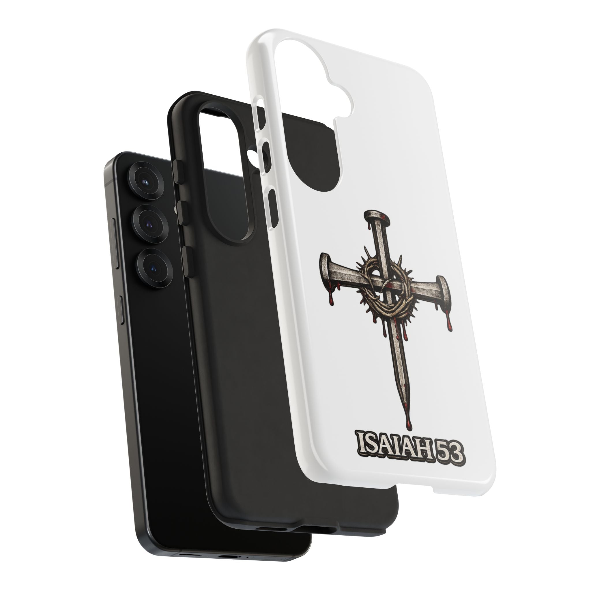 Isaiah 53 Cross Phone Case – Christian Faith Tough Phone Cover