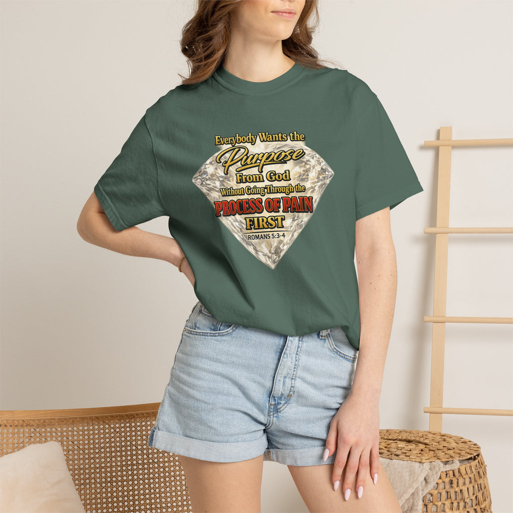 Faith Diamond T-Shirt — "Purpose From God" Inspirational Christian Tee