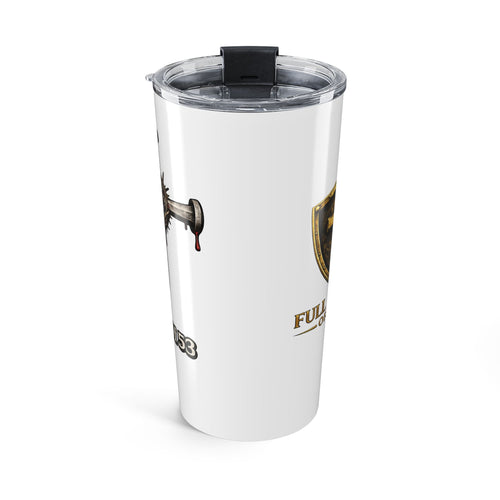 20oz Viking Shield Tumbler — Battle Axe & Shield Insulated Travel Cup