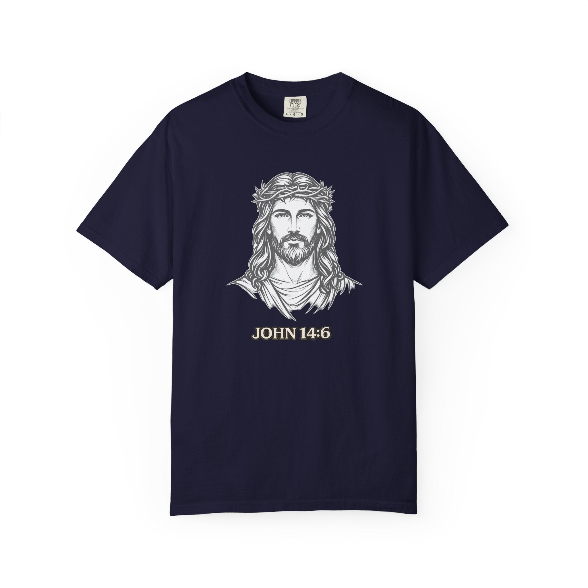 Jesus Portrait T-Shirt — John 14:6 Faith Tee