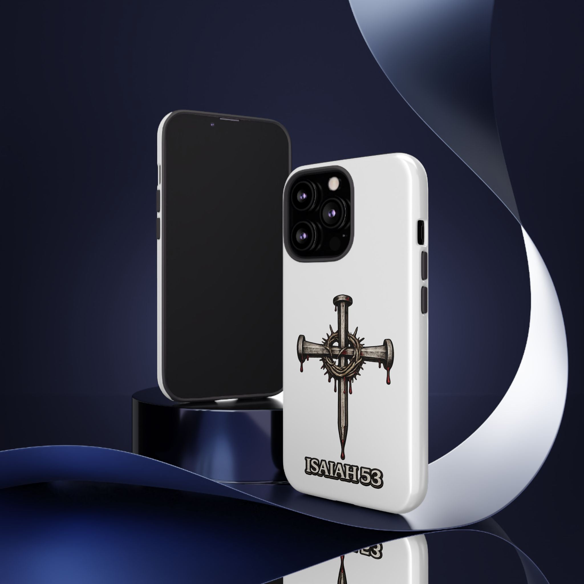 Isaiah 53 Cross Phone Case – Christian Faith Tough Phone Cover