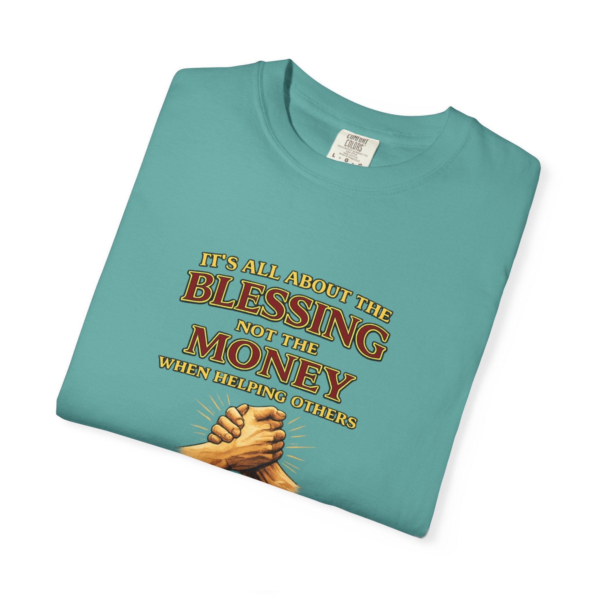 Blessing Not Money T-Shirt — Matthew 6:19 Christian Prayer Tee
