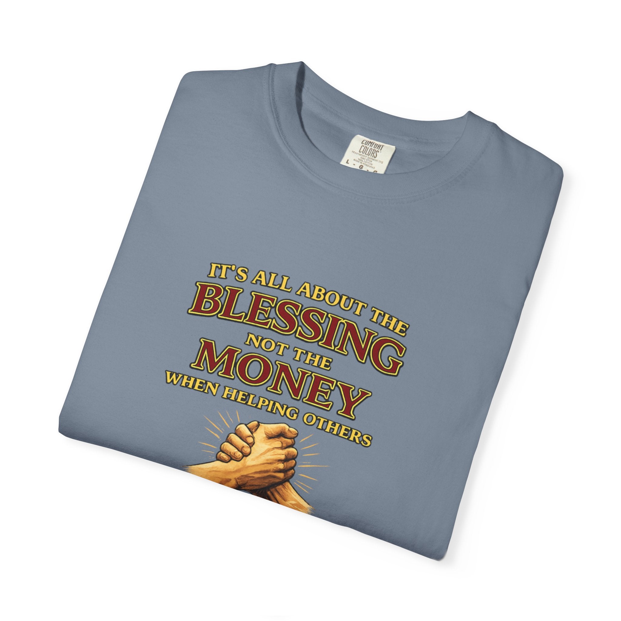 Blessing Not Money T-Shirt — Matthew 6:19 Christian Prayer Tee