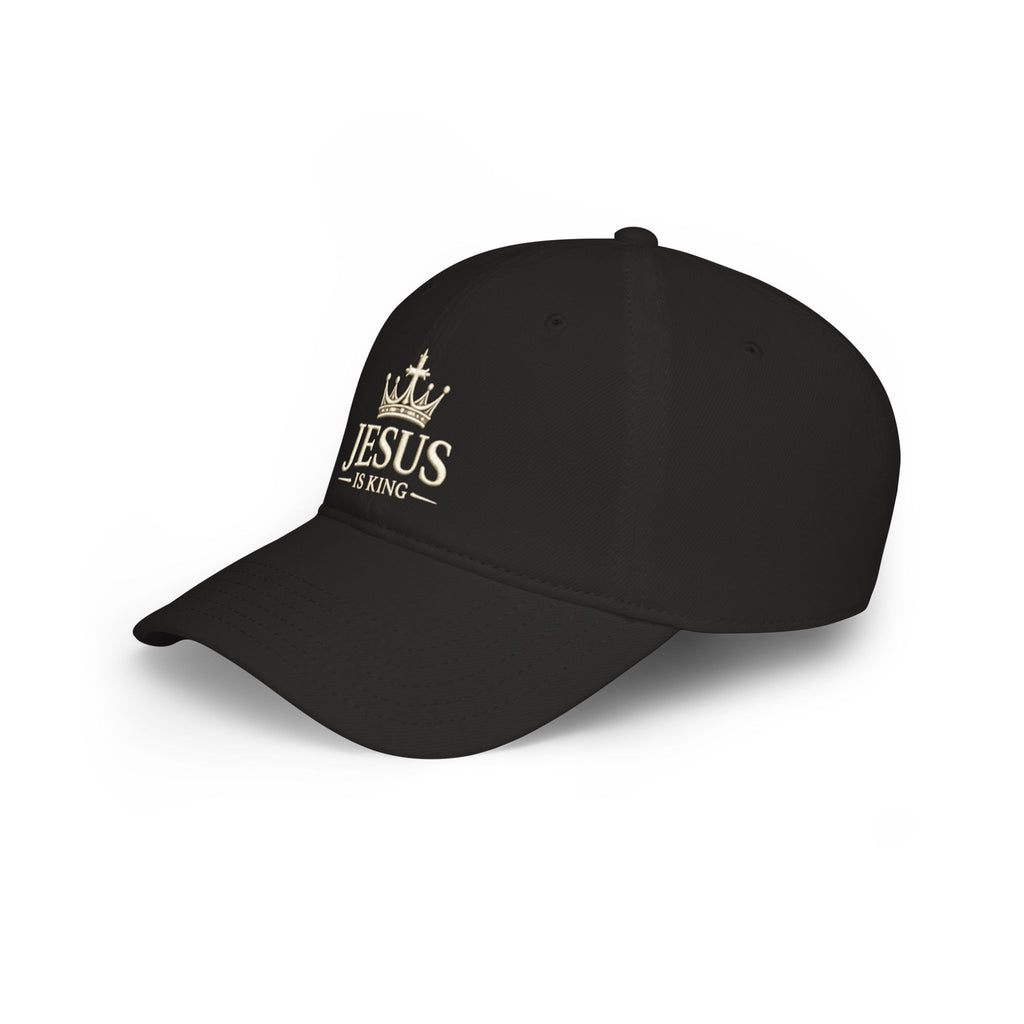 Jesus Is King Crown Baseball Cap - Christian Faith Hat