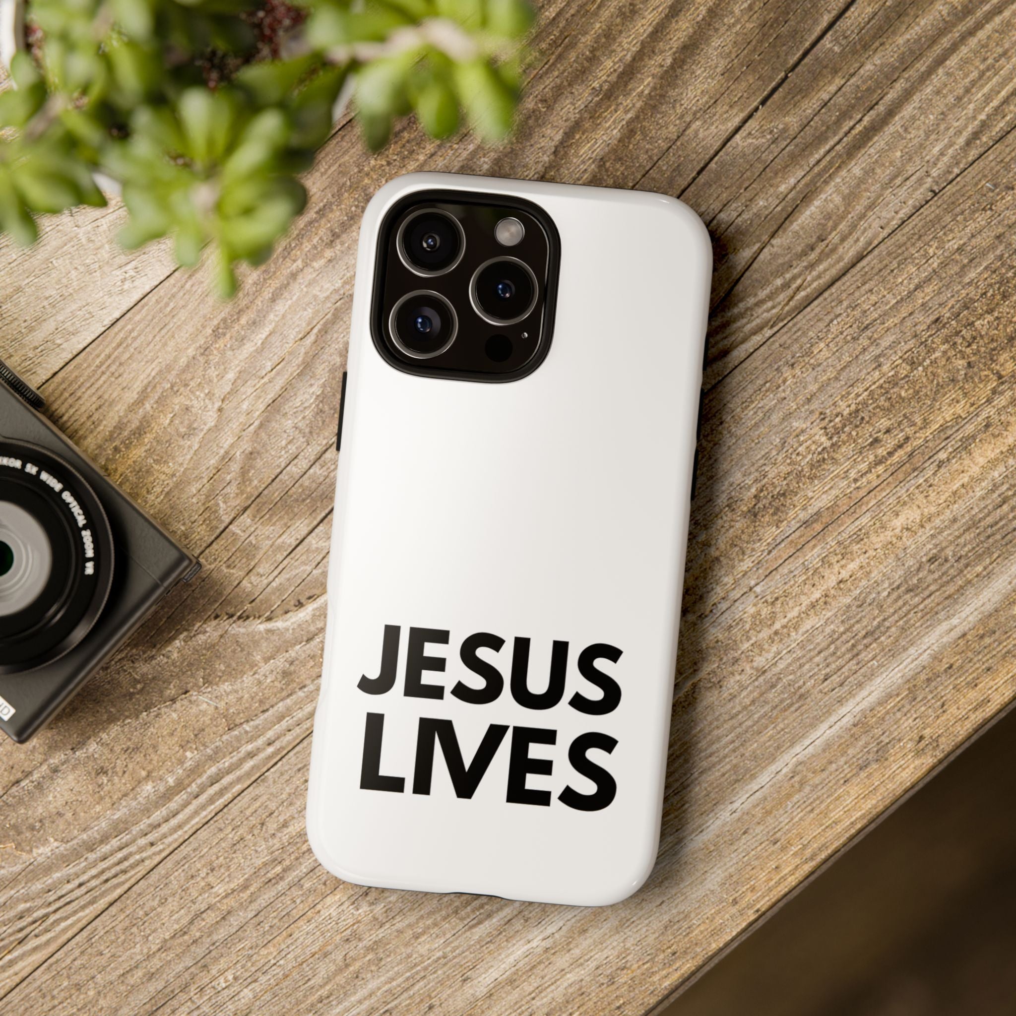 Jesus Lives Phone Case — Christian Faith Protective Phone Cover