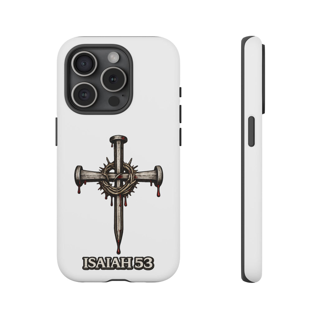 Isaiah 53 Cross Phone Case – Christian Faith Tough Phone Cover