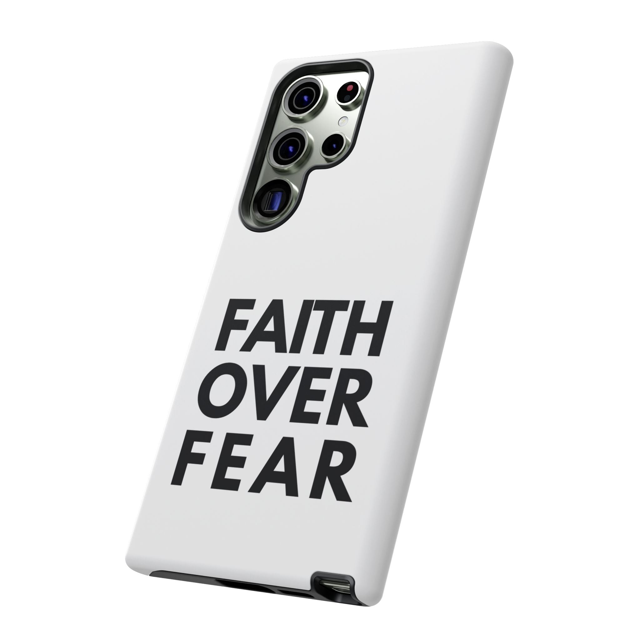 Faith Over Fear Phone Case — Inspirational Christian Protective Cover