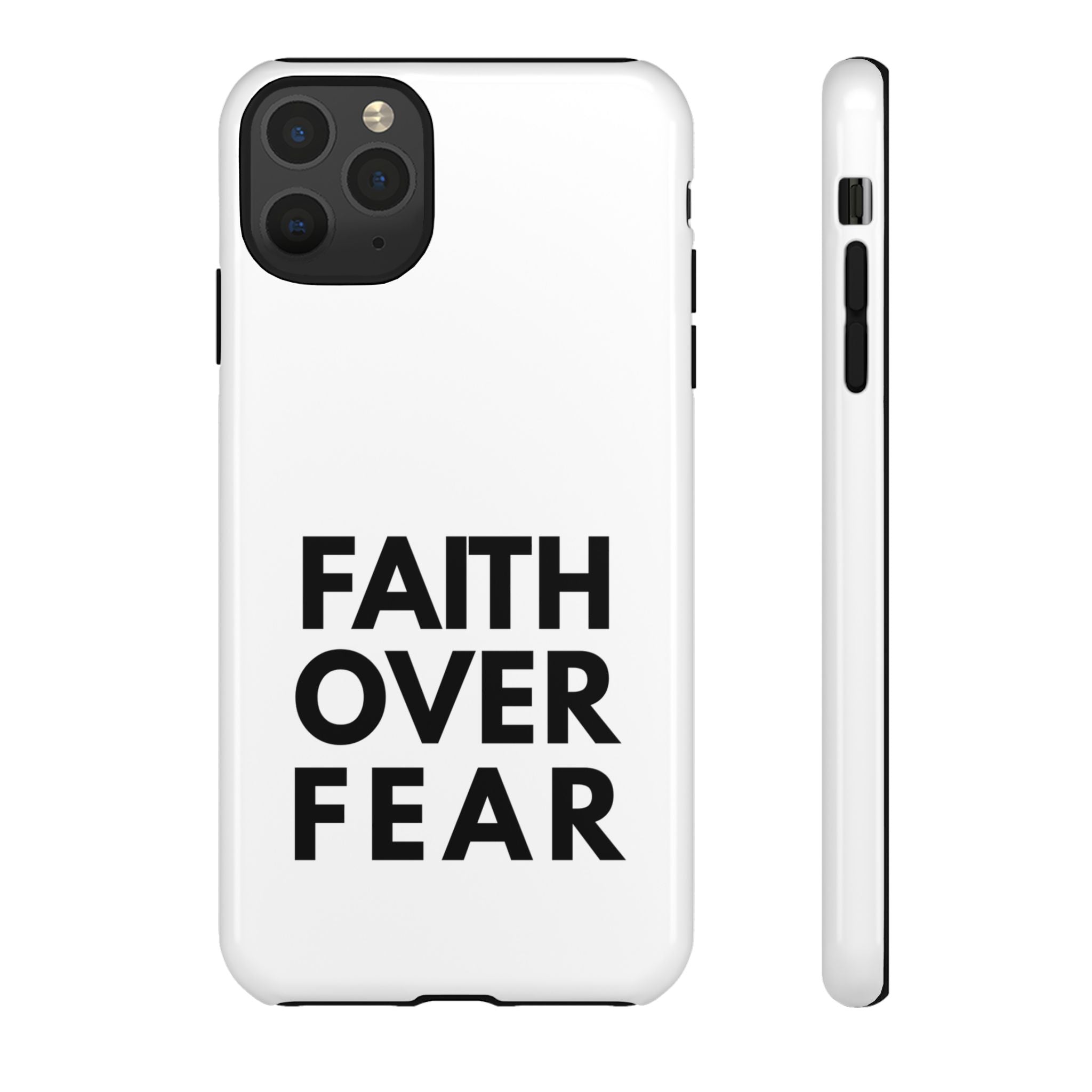 Faith Over Fear Phone Case — Inspirational Christian Protective Cover