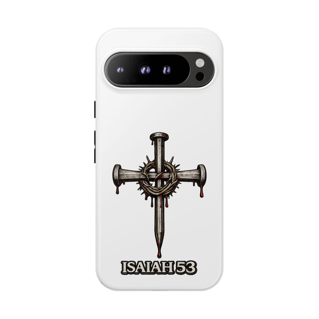 Isaiah 53 Cross Phone Case – Christian Faith Tough Phone Cover