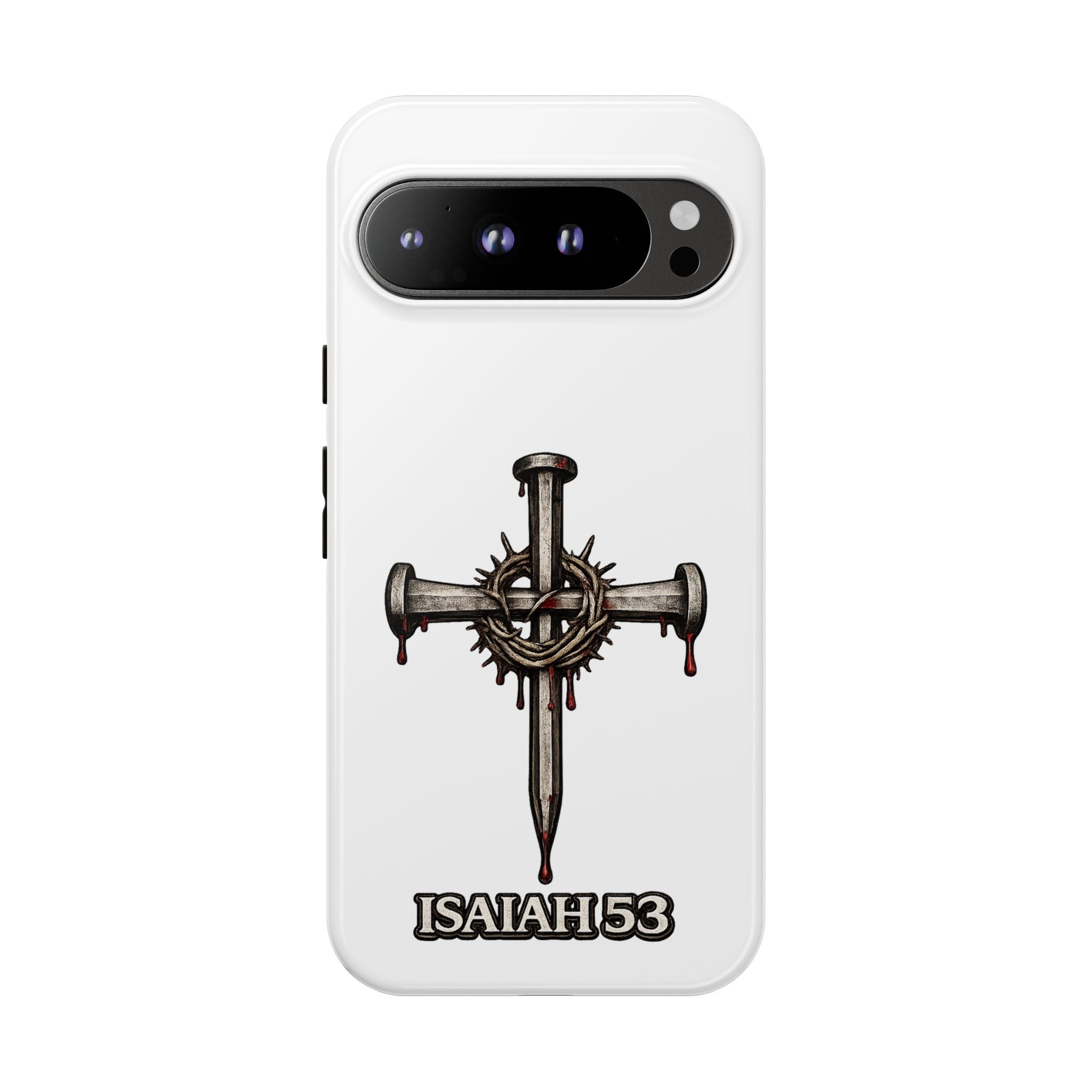 Isaiah 53 Cross Phone Case – Christian Faith Tough Phone Cover
