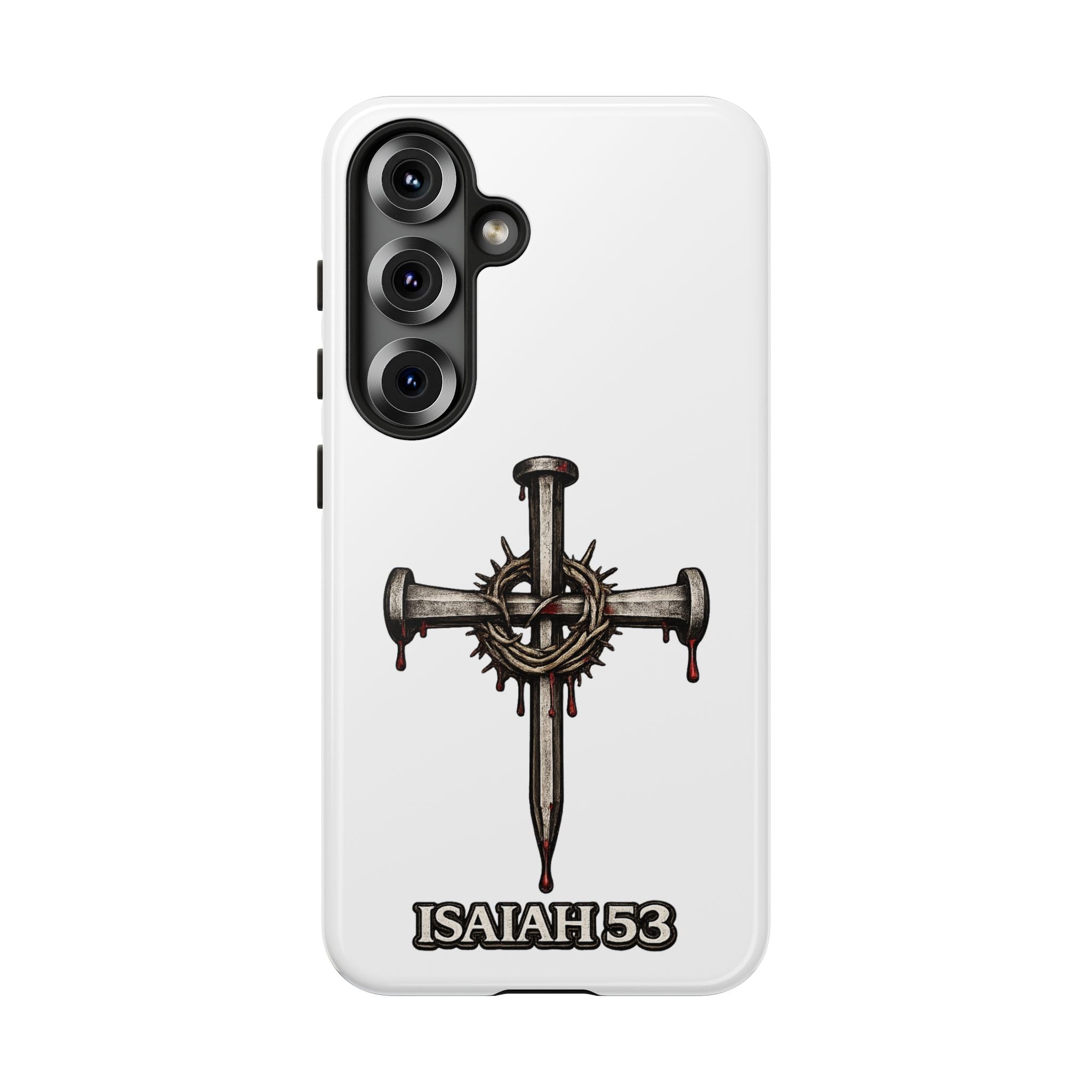 Isaiah 53 Cross Phone Case – Christian Faith Tough Phone Cover