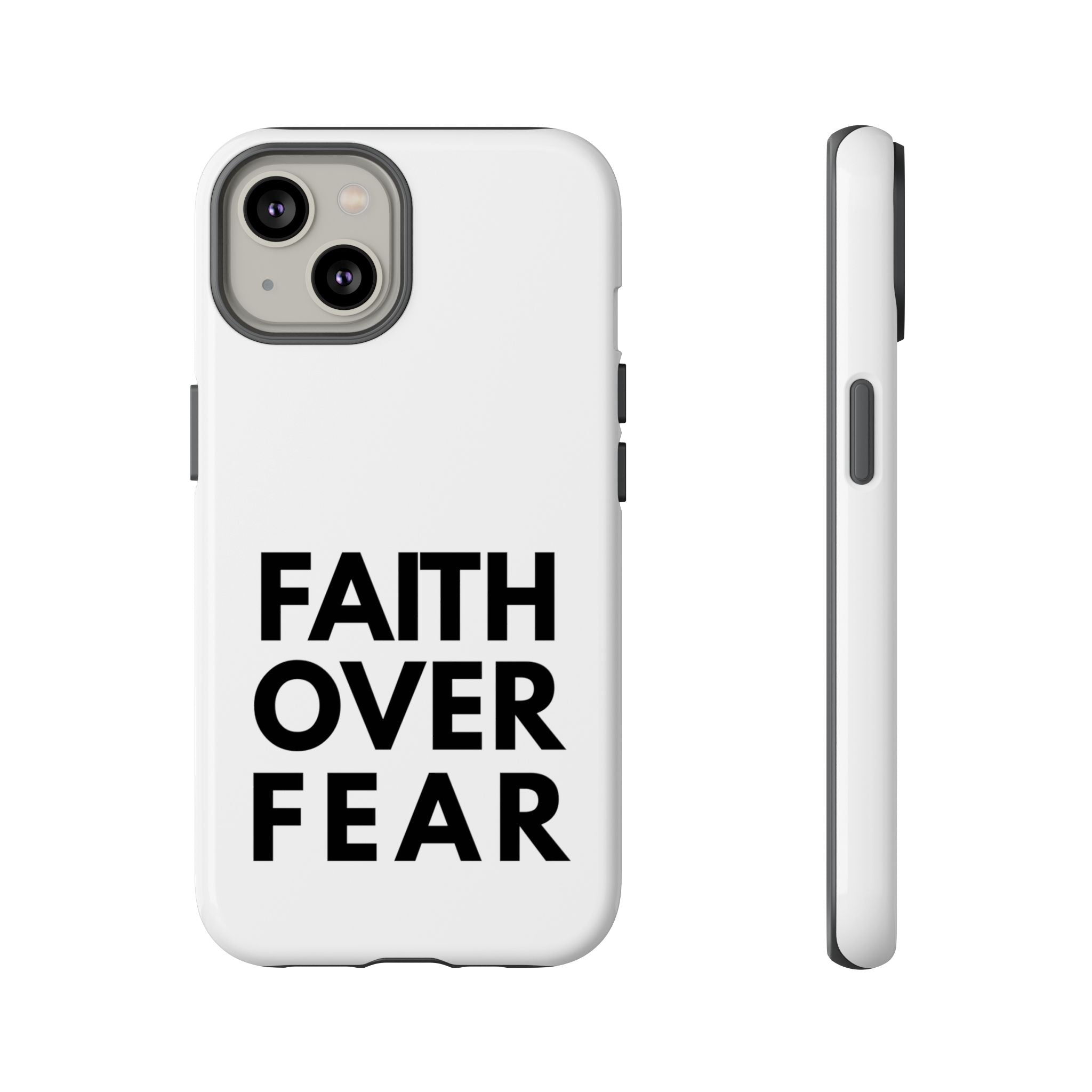 Faith Over Fear Phone Case — Inspirational Christian Protective Cover