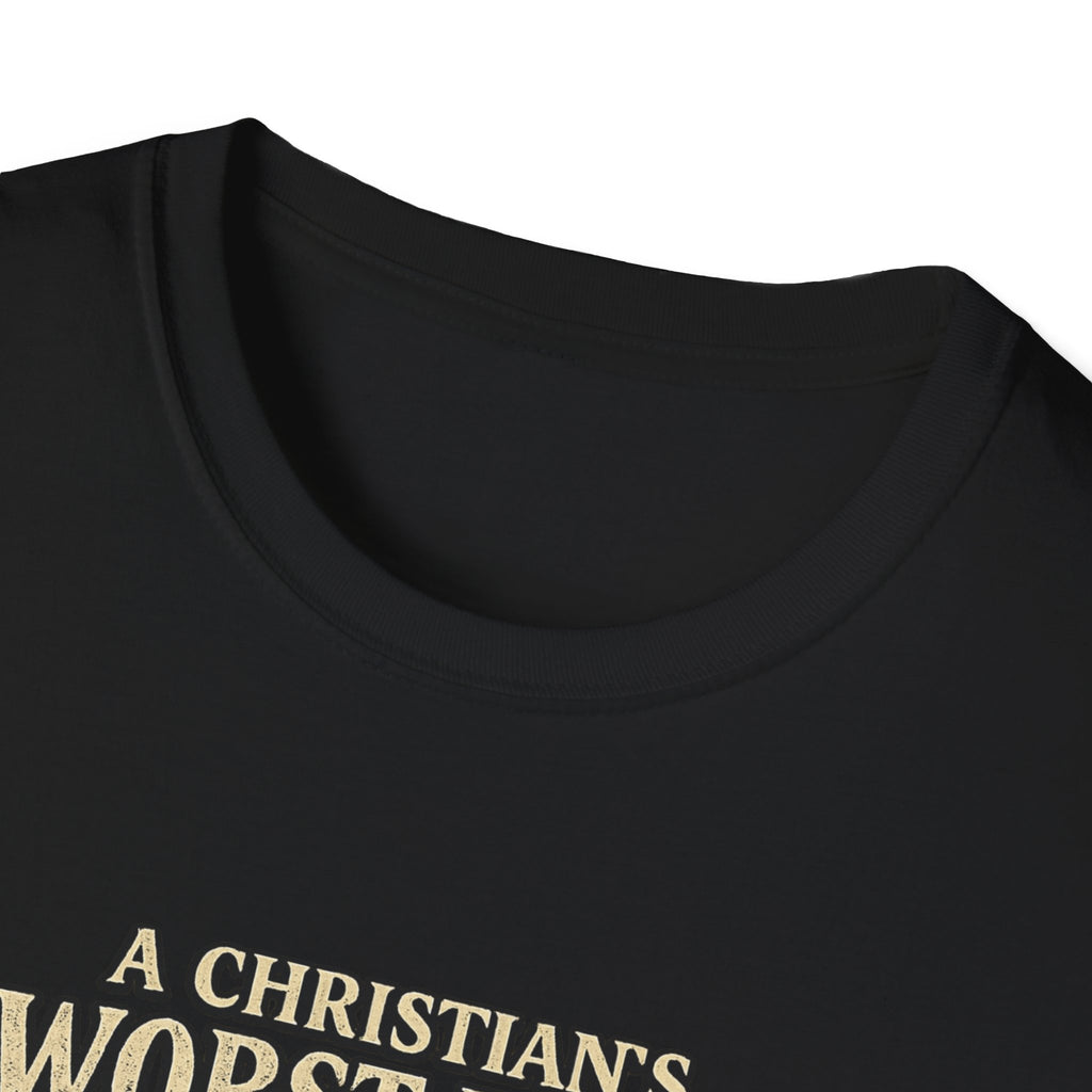 T-Shirt — “A Christian’s Worst Fear: You Were This Close” Vintage Jesus Holiday Tee