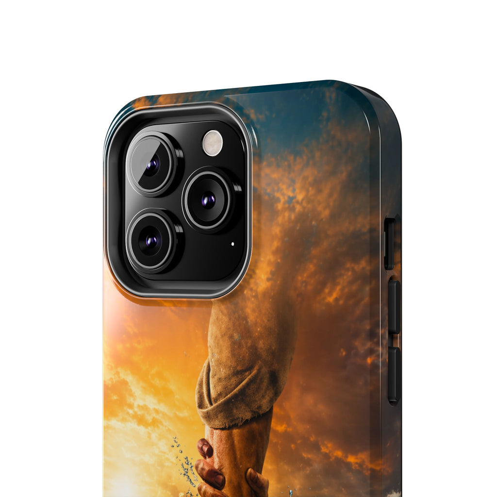 Phone Case — 'He Will Lift You' Inspirational Rescue Design