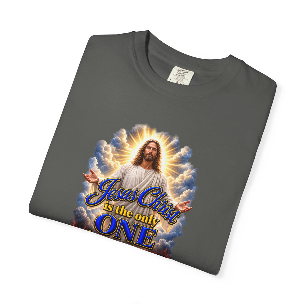 Christian Jesus Graphic T‑Shirt — "Jesus Christ is the only one who can save you from Hell" (Full Armor of God, Religious Faith Tee)