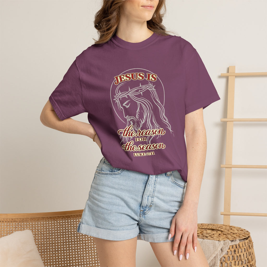 Jesus Is The Reason For The Season T-Shirt — Christmas Christian Faith Tee