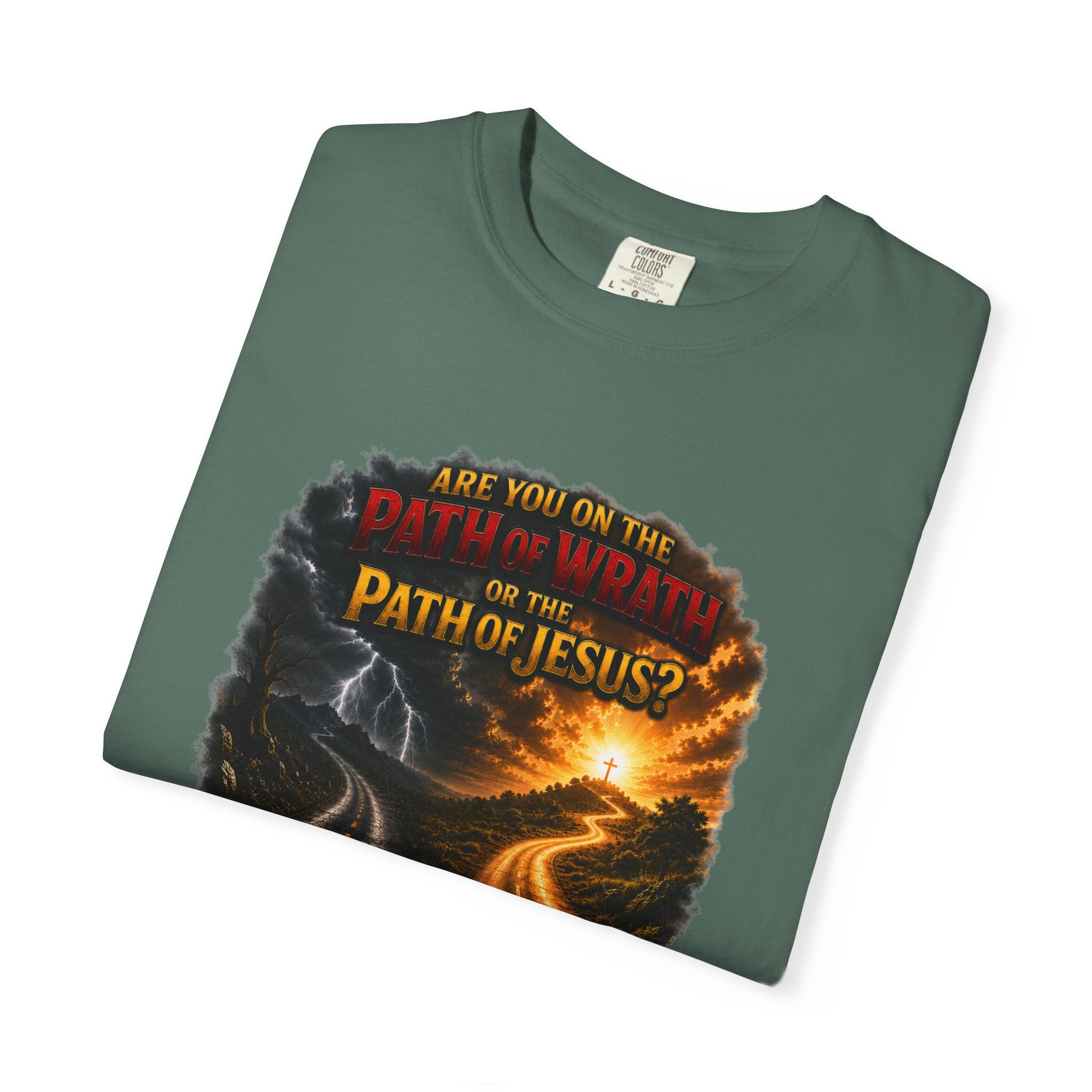 Christian Faith T-Shirt — "Path of Jesus" Matthew 7:13-14 Inspirational Tee