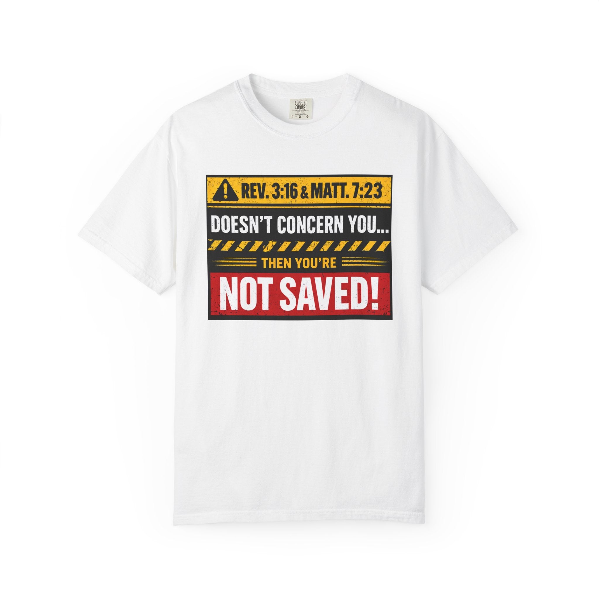 "Doesn't Concern You" faith tee - Light Colors