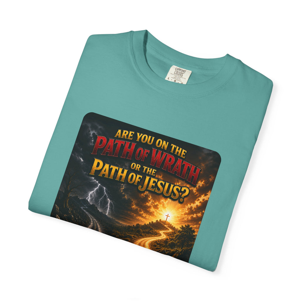 Christian Faith T-Shirt — "Path of Jesus" Matthew 7:13-14 Inspirational Tee