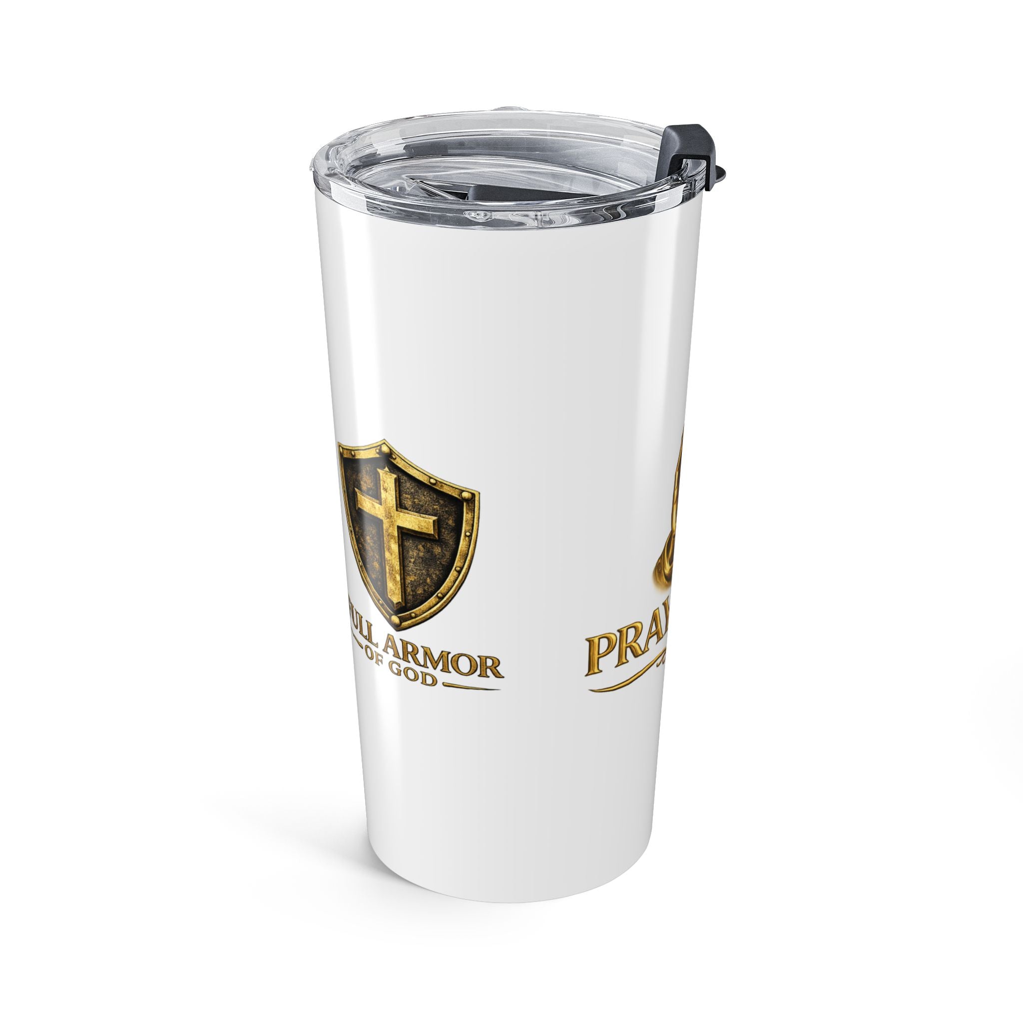 Pray First 20oz Stainless Travel Tumbler — Inspirational Christian Prayer Design