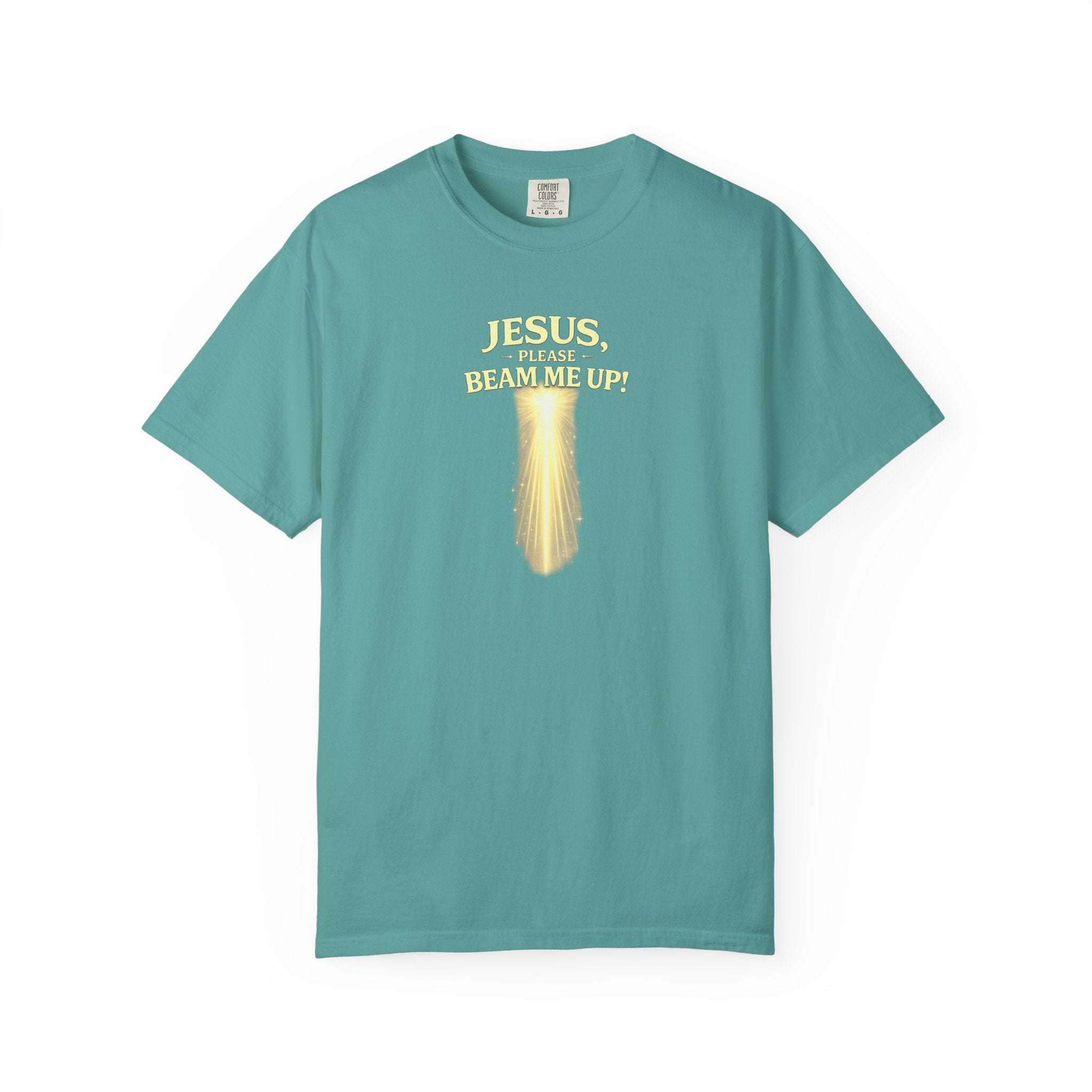 Jesus Please Beam Me Up T-Shirt — Christian Faith Graphic Tee