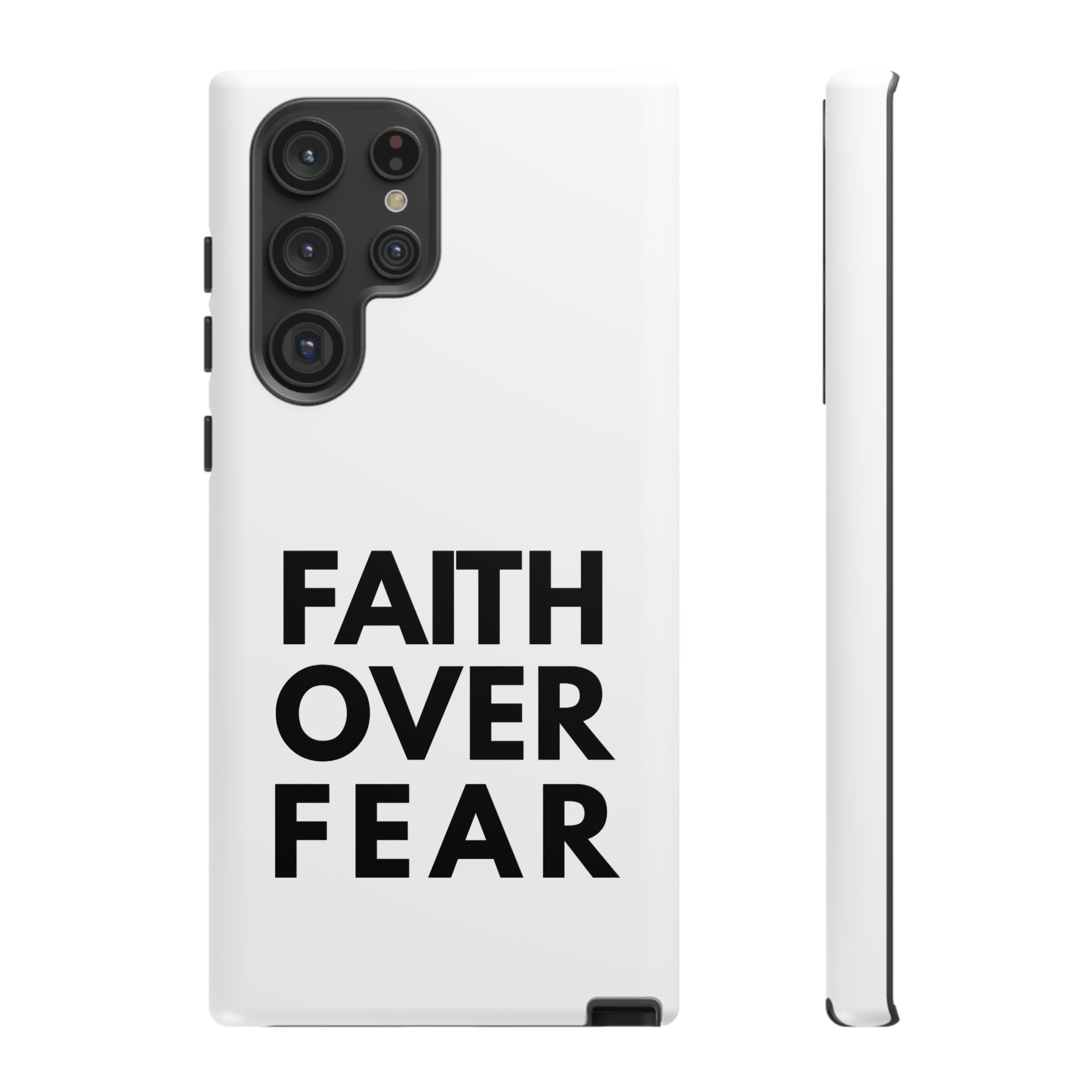 Faith Over Fear Phone Case — Inspirational Christian Protective Cover