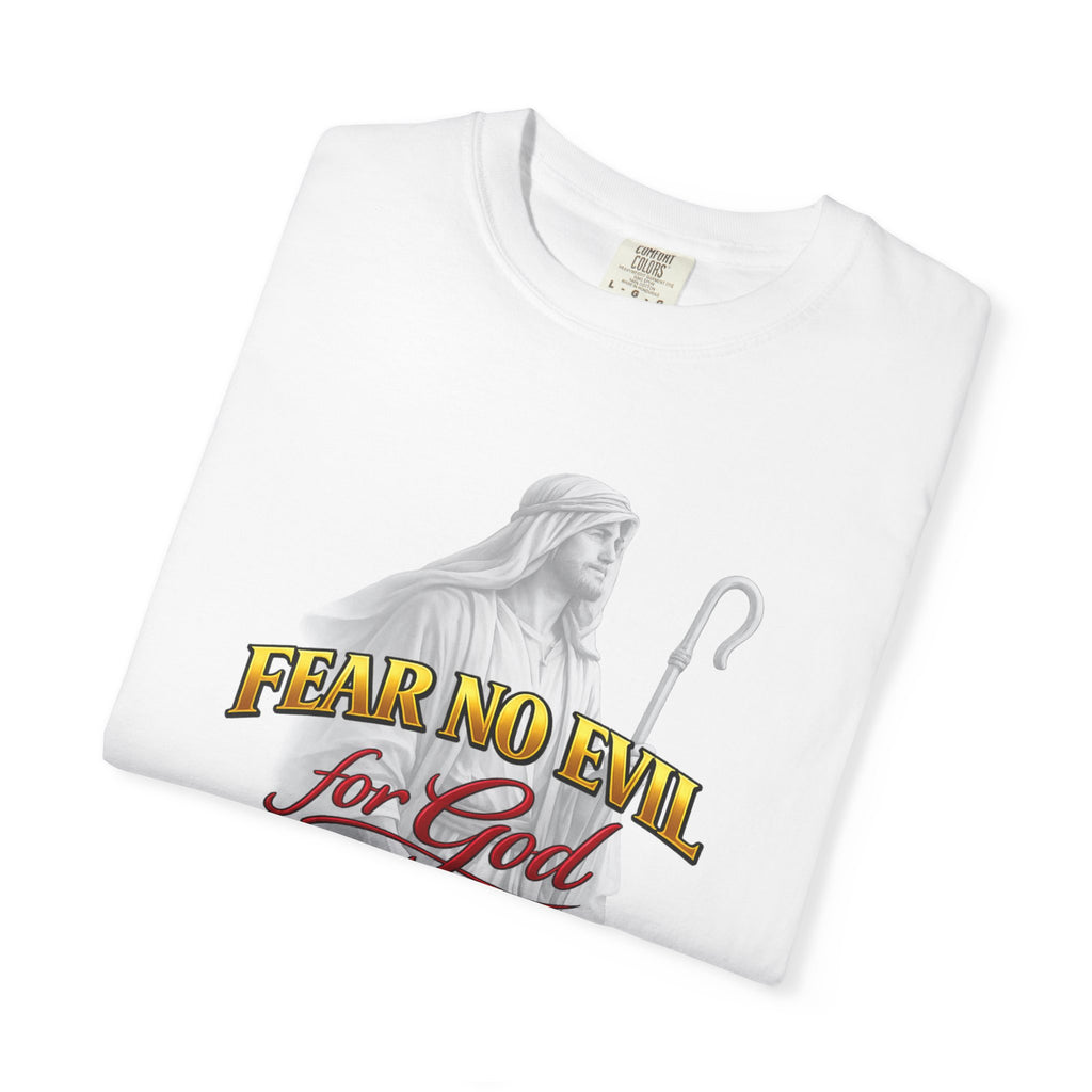 Faith Graphic T-Shirt — “Fear No Evil for God” Psalm 23 Christian Tee