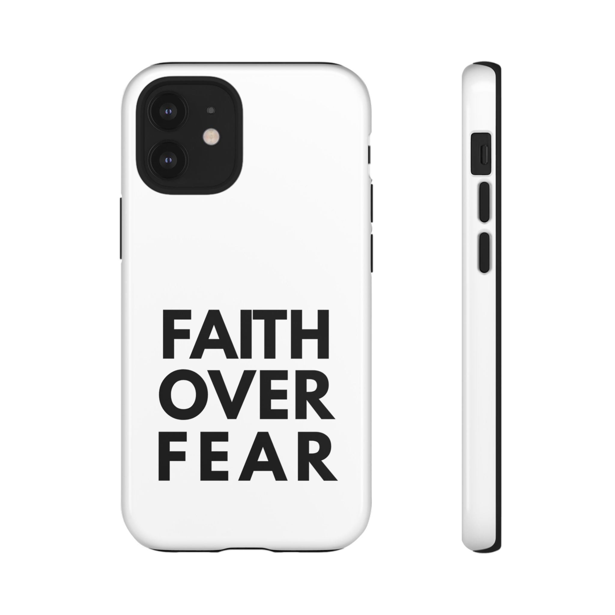 Faith Over Fear Phone Case — Inspirational Christian Protective Cover