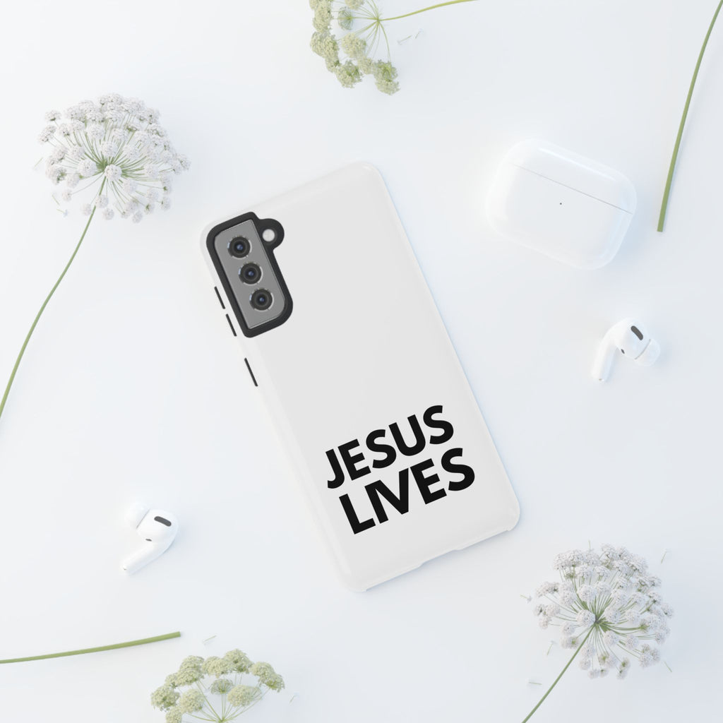 Jesus Lives Phone Case — Christian Faith Protective Phone Cover