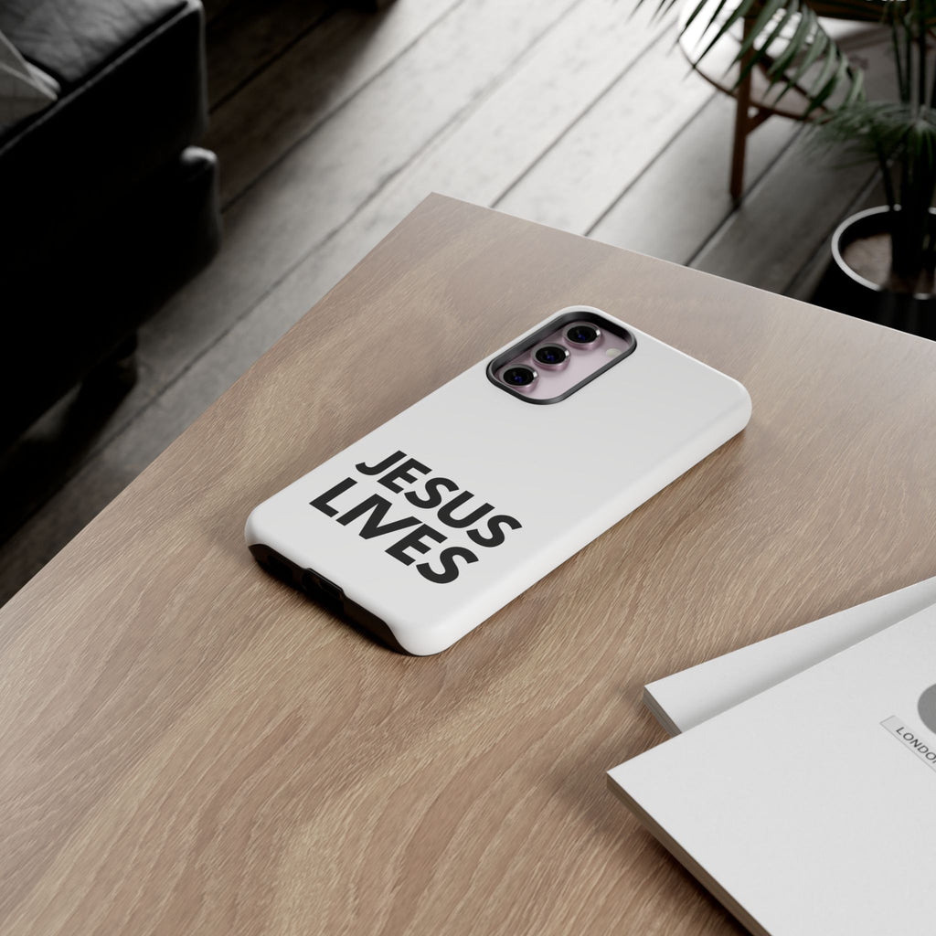Jesus Lives Phone Case — Christian Faith Protective Phone Cover