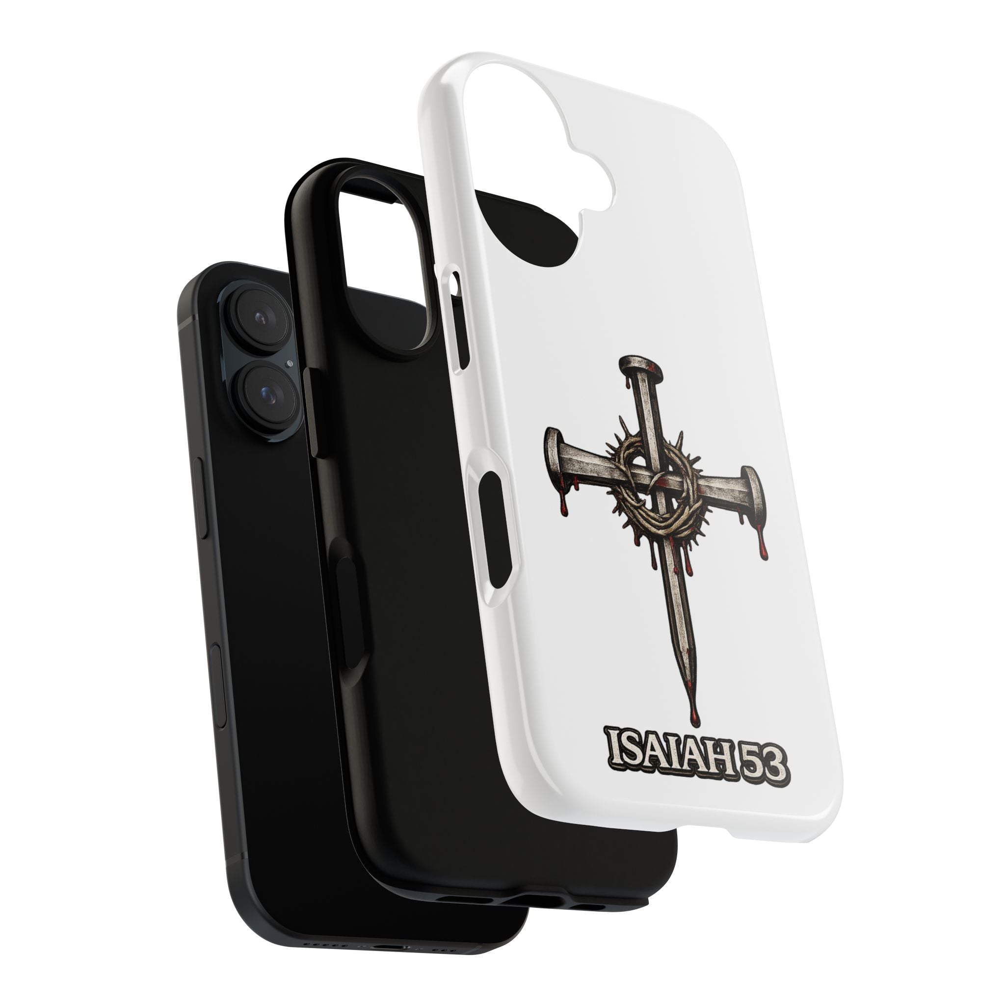 Isaiah 53 Cross Phone Case – Christian Faith Tough Phone Cover