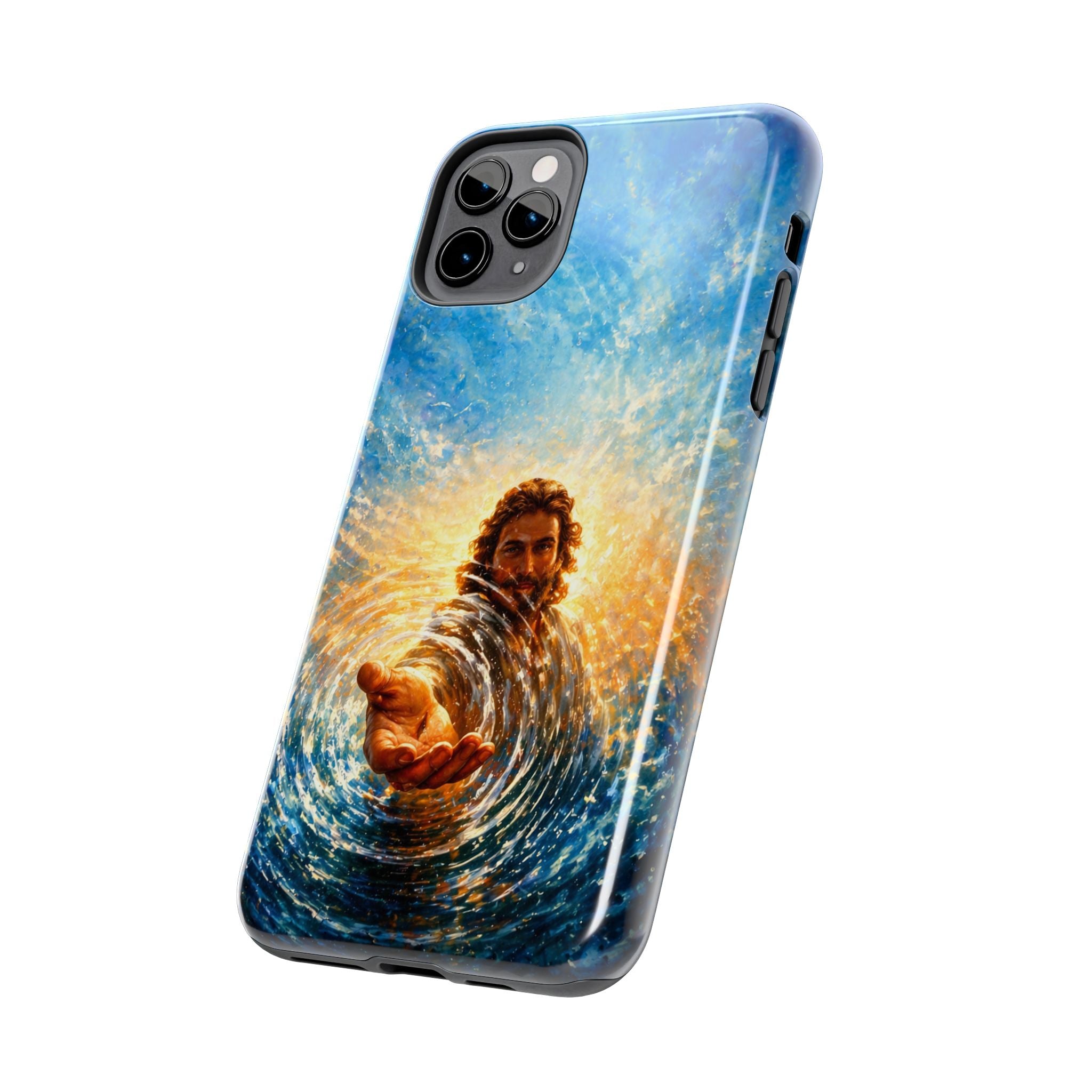 Phone Case — Inspirational Jesus Reach Design, Protective Tough Christian iPhone Cover