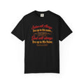 Bible Verse T-Shirt — "God Will Always Live Up to His Name" (Numbers 23:19)