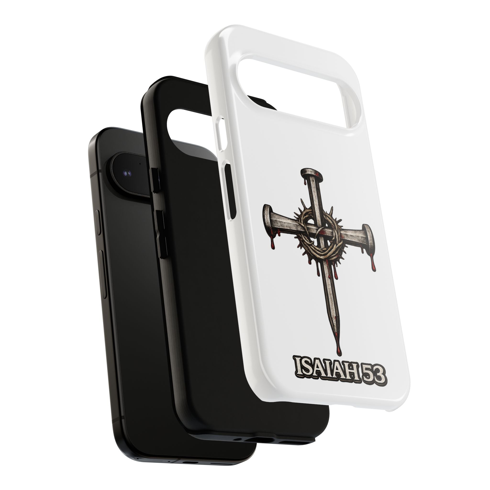 Isaiah 53 Cross Phone Case – Christian Faith Tough Phone Cover