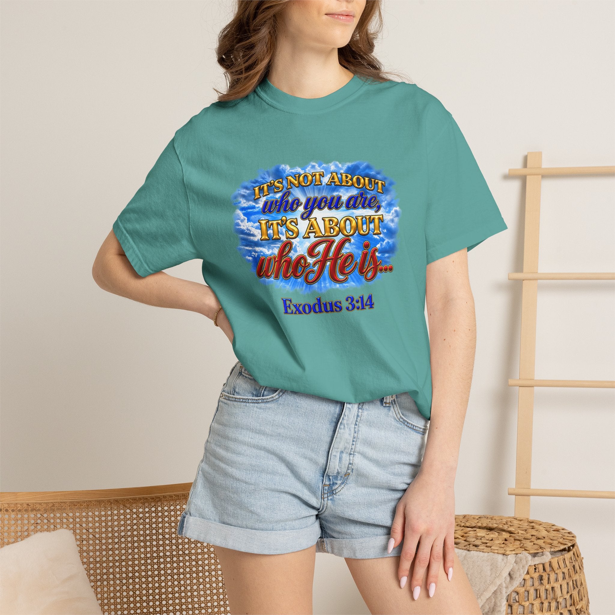 Christian Message T-Shirt, It's About Who He Is
