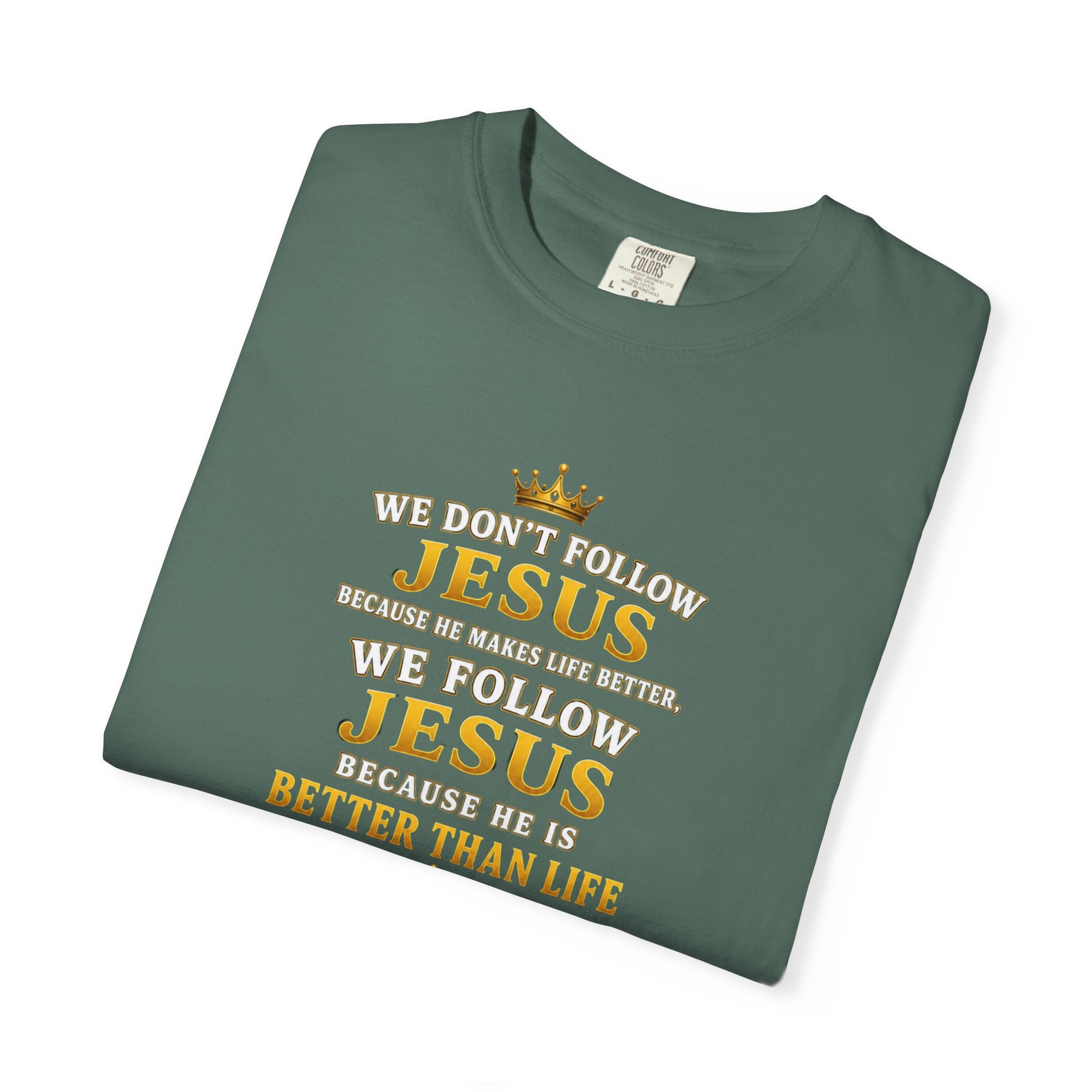 Jesus Is Better Than Life T-Shirt — Christian Faith Graphic Tee (Psalm 63:3)