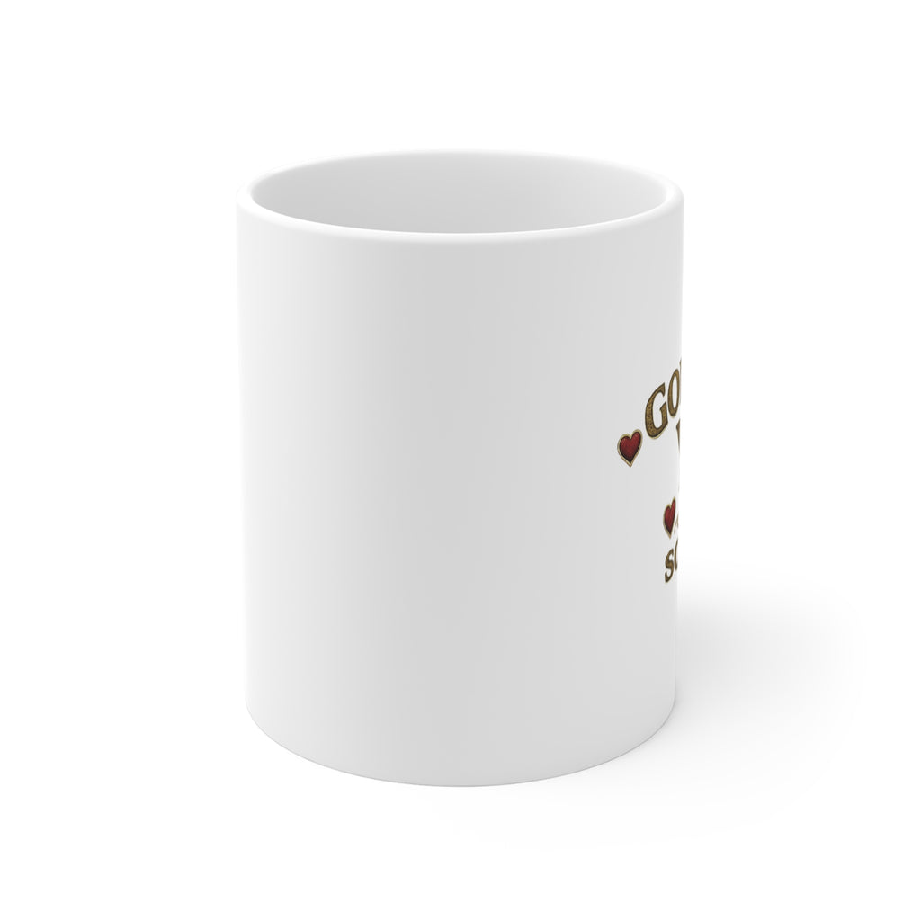 Coffee Lover Mug – “Fellowship of God” Inspirational 11oz Ceramic Coffee Cup