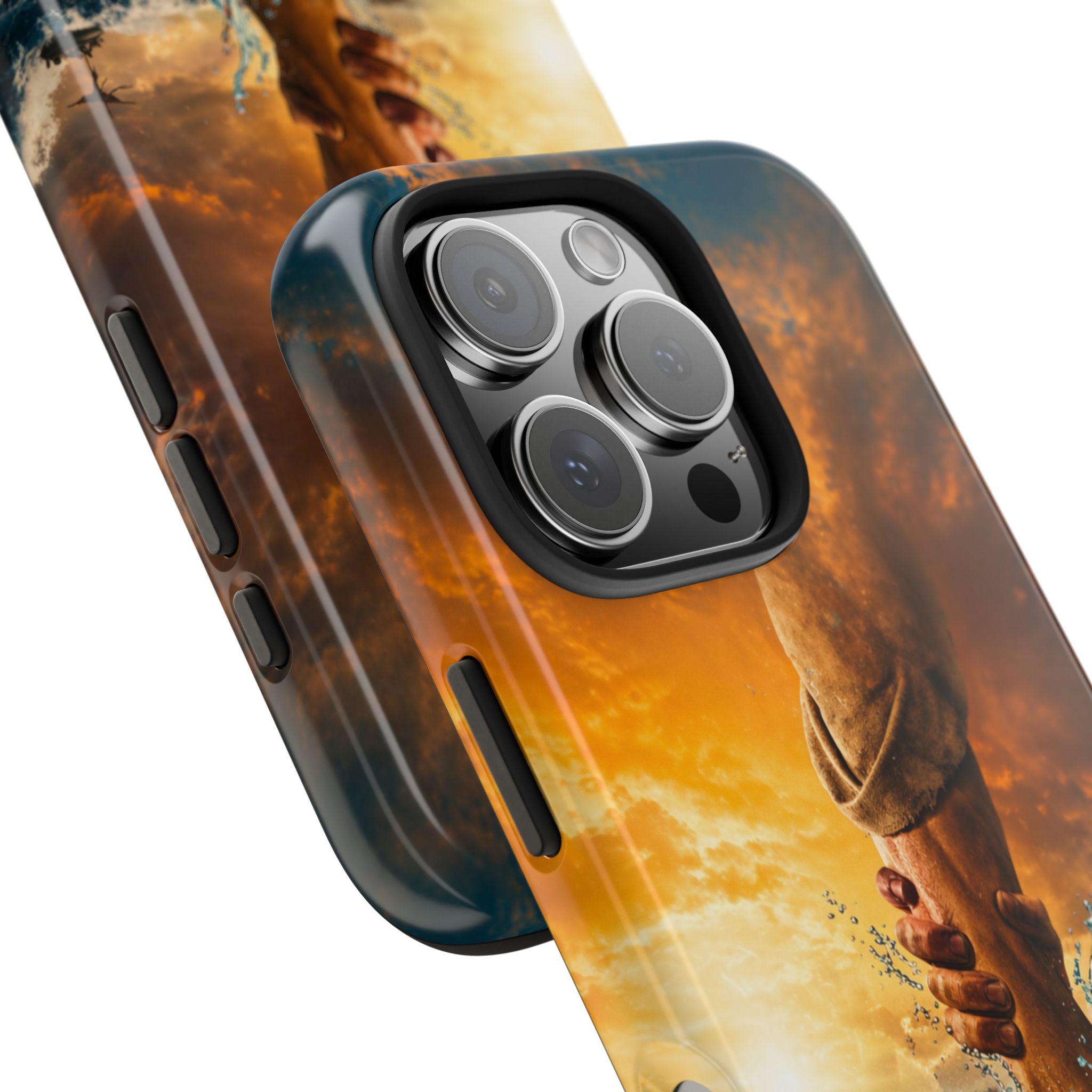Phone Case — 'He Will Lift You' Inspirational Rescue Design
