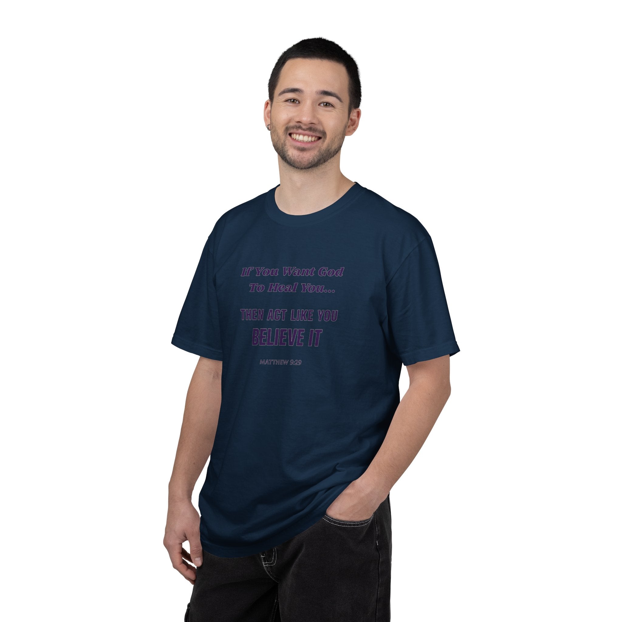 Believe It Tee — Inspirational Christian Faith T-Shirt (Matthew 9:29)