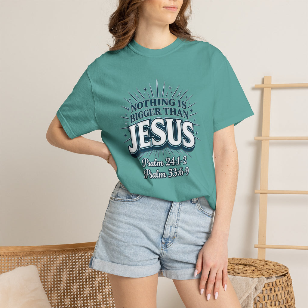 Nothing Is Bigger Than Jesus T-Shirt — "Full Armor of God" Christian Faith Tee