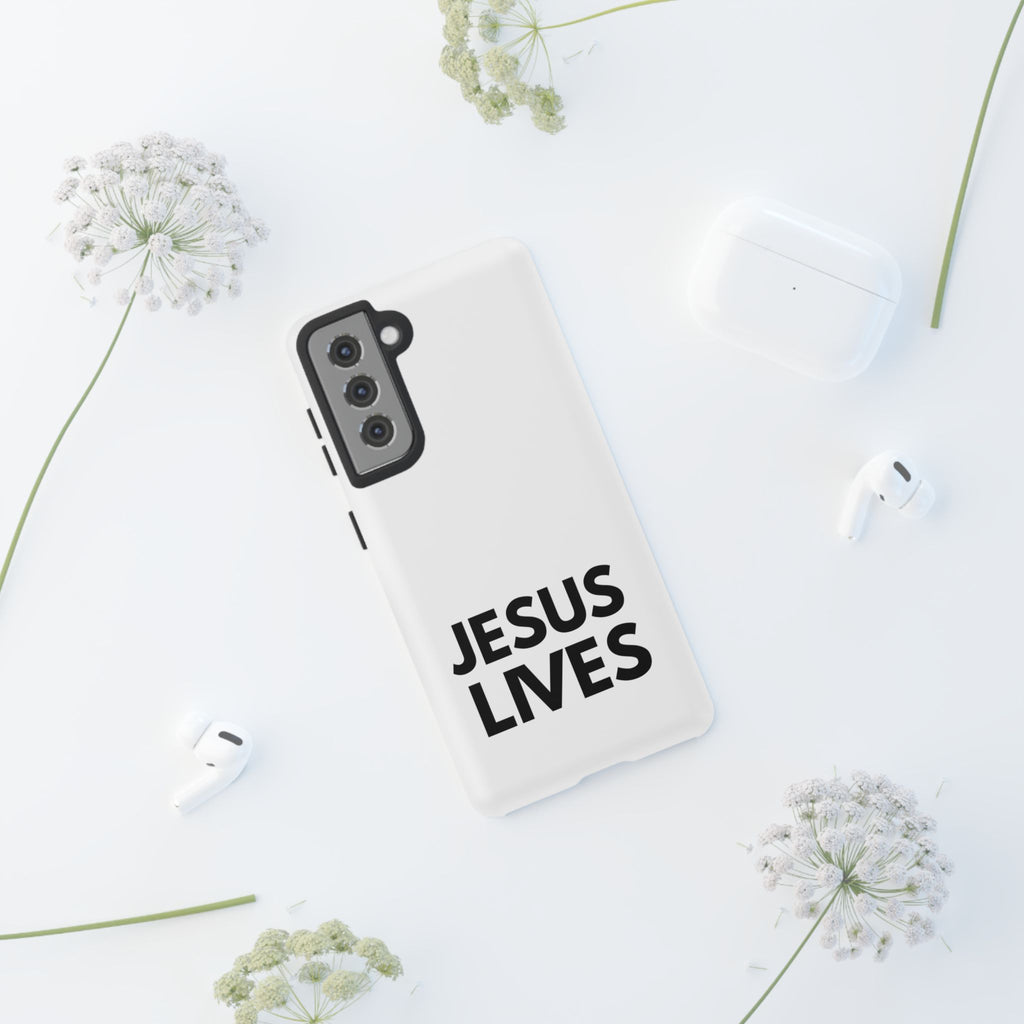 Jesus Lives Phone Case — Christian Faith Protective Phone Cover