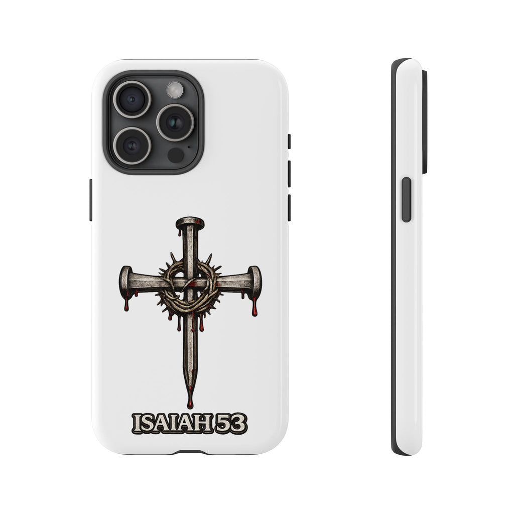 Isaiah 53 Cross Phone Case – Christian Faith Tough Phone Cover