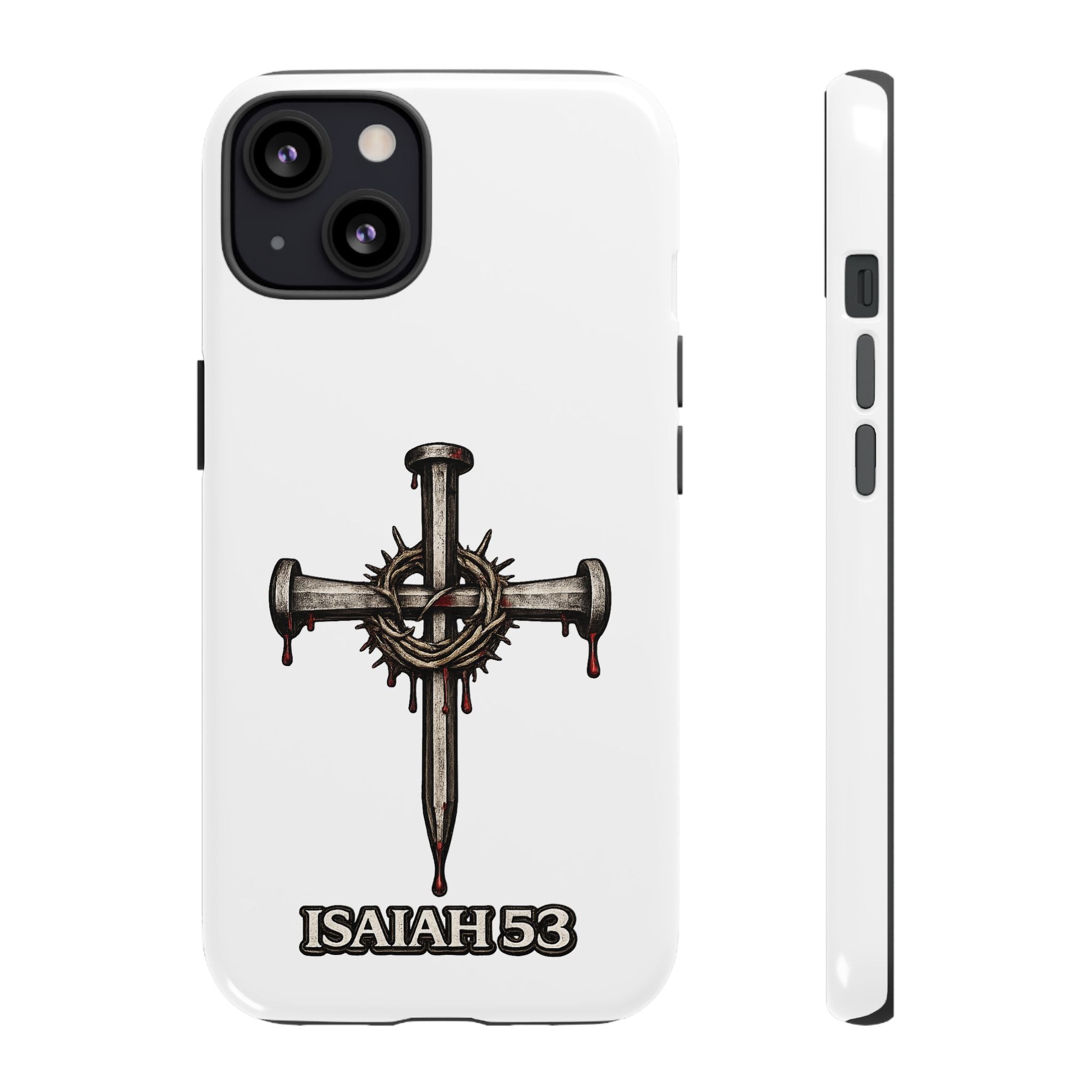 Isaiah 53 Cross Phone Case – Christian Faith Tough Phone Cover