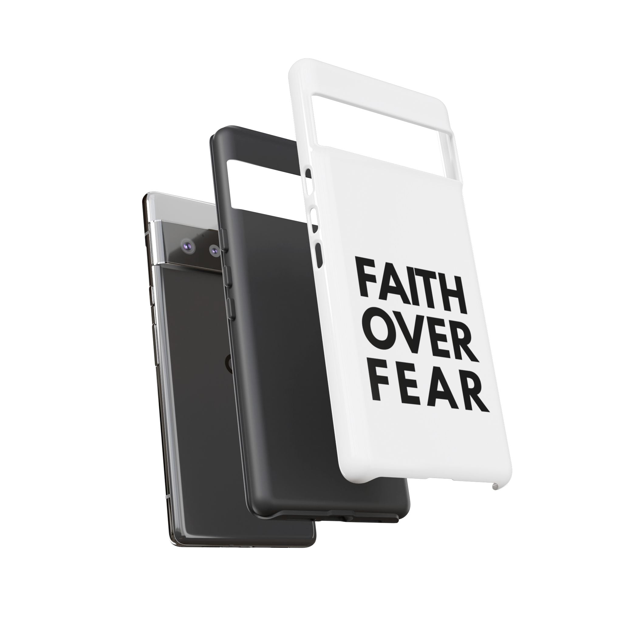 Faith Over Fear Phone Case — Inspirational Christian Protective Cover