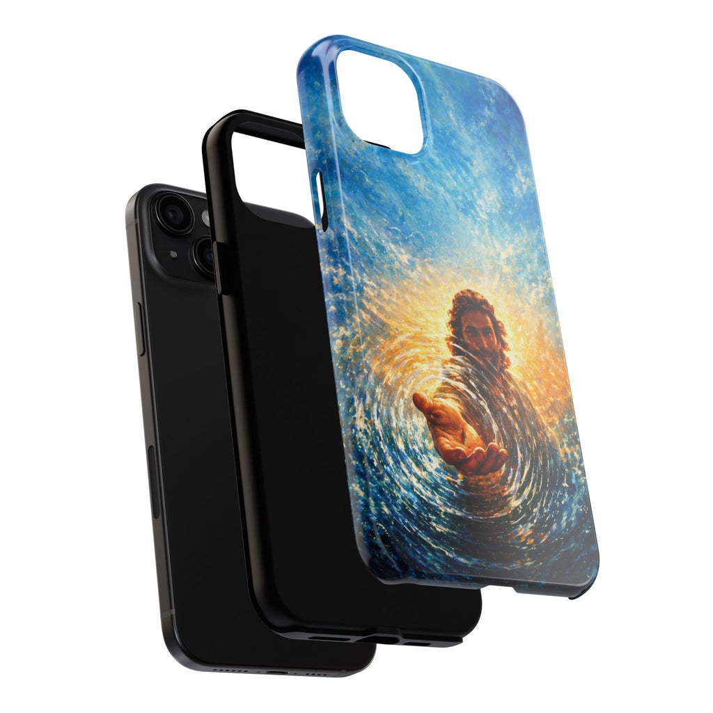 Phone Case — Inspirational Jesus Reach Design, Protective Tough Christian iPhone Cover