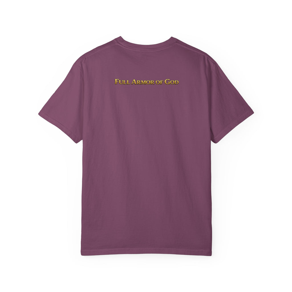 Faith T-Shirt — "Salvation Is Received Not Achieved" Christian Graphic Tee (Full Armor of God)