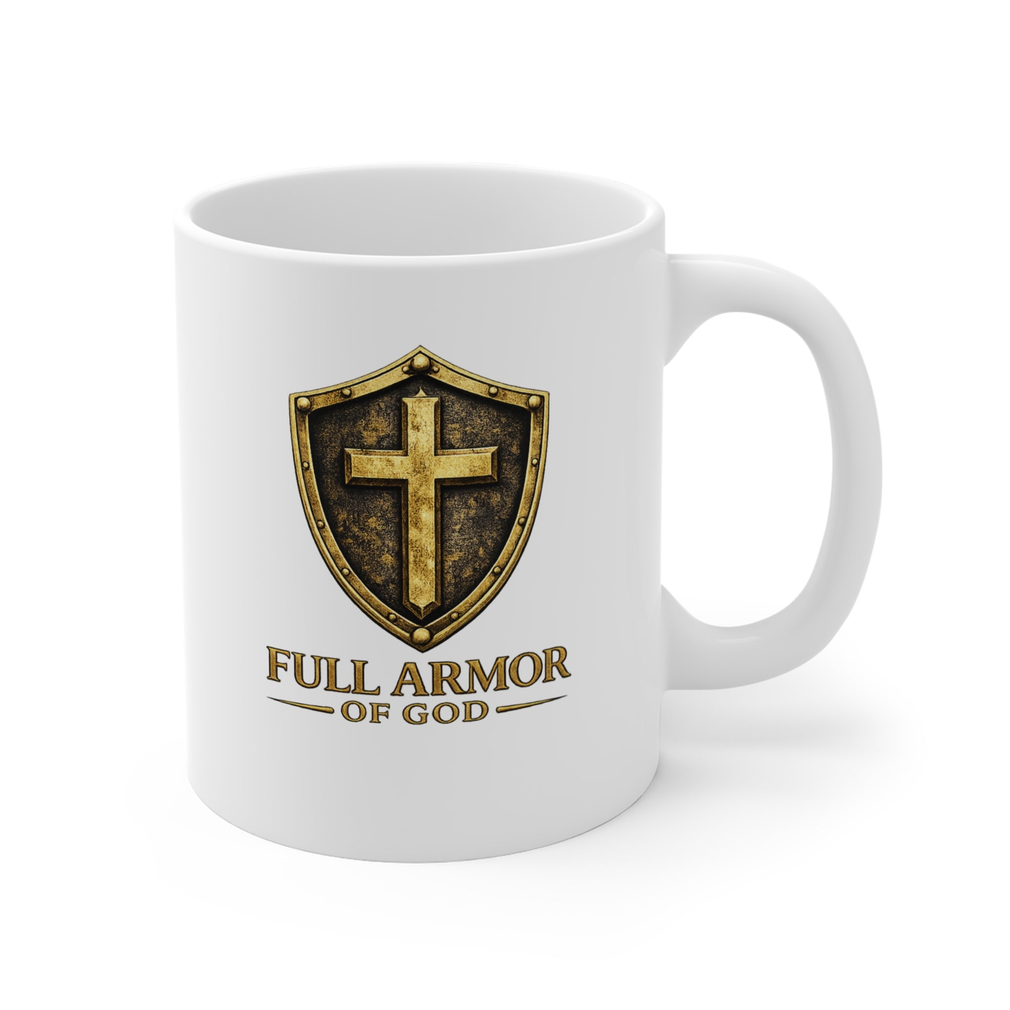 Christian Faith Mug — Isaiah 53 Cross with Crown of Thorns 11oz