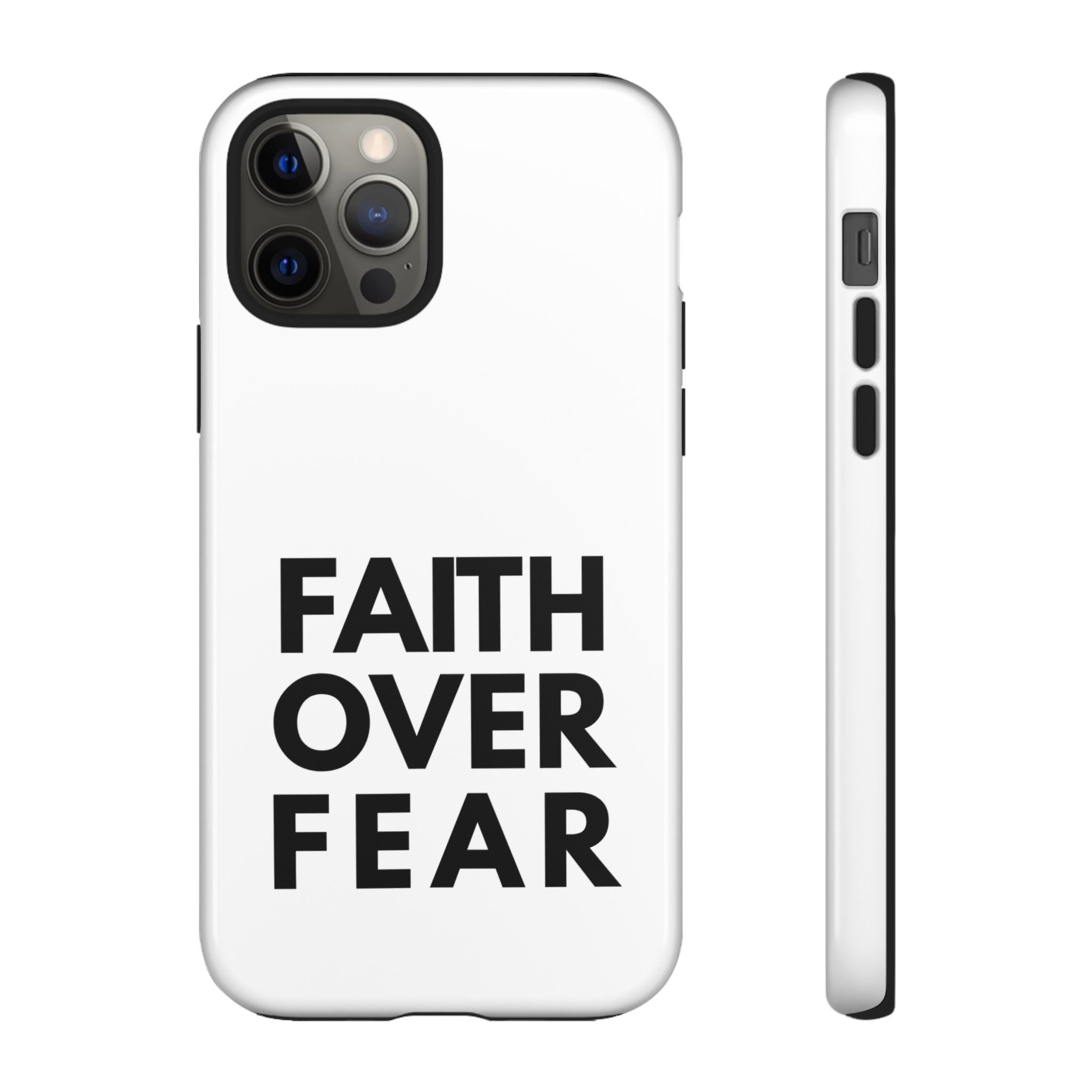 Faith Over Fear Phone Case — Inspirational Christian Protective Cover