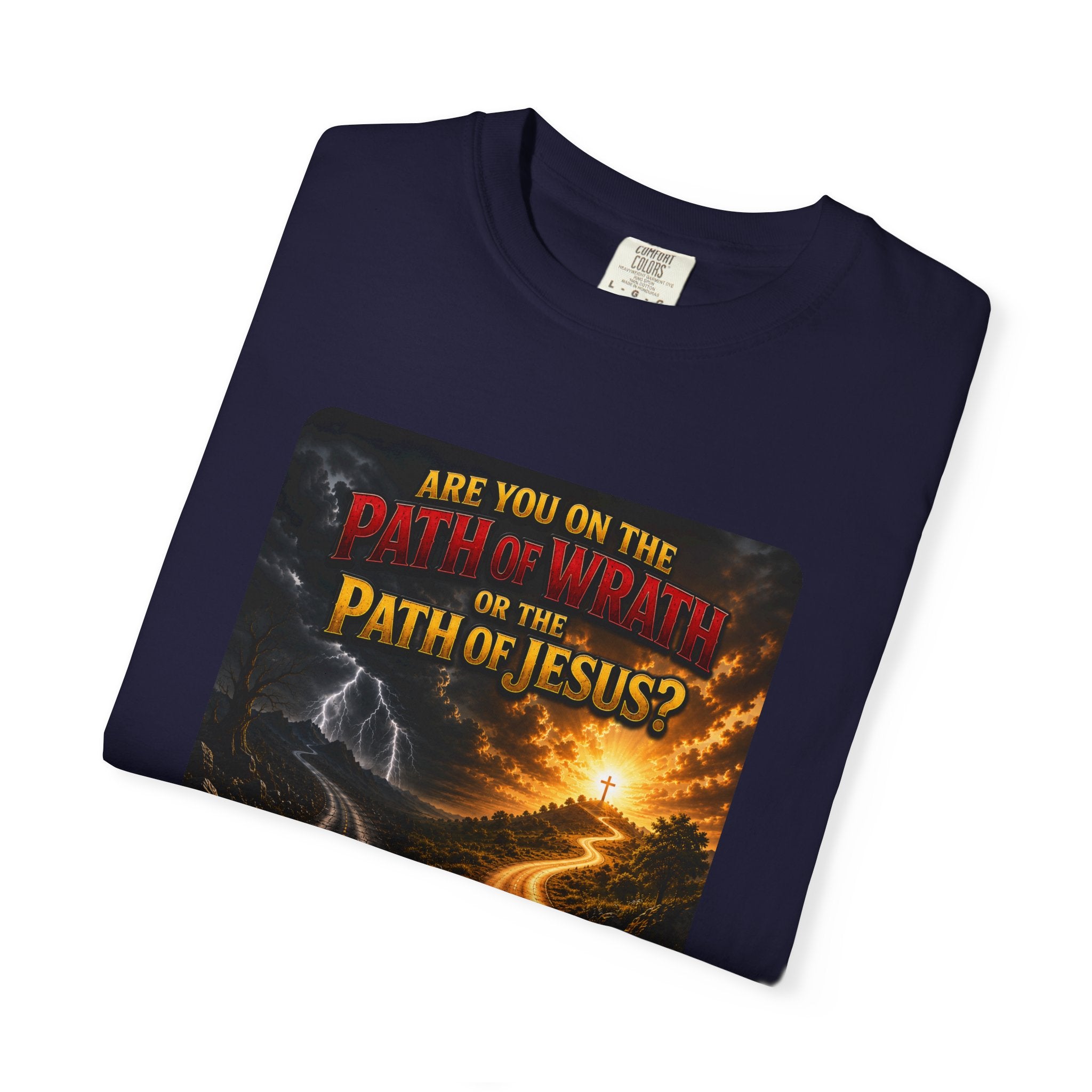 Christian Faith T-Shirt — "Path of Jesus" Matthew 7:13-14 Inspirational Tee