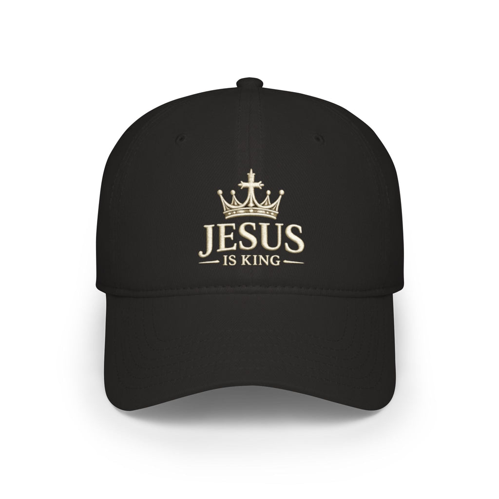 Jesus Is King Crown Baseball Cap - Christian Faith Hat